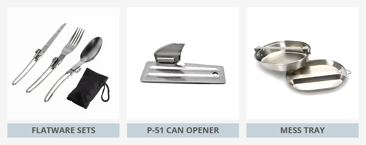 Home 89 cutlery can opener mess