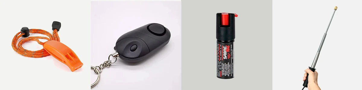 Home 117 personal safety devices whistle alarm pepper spray baton